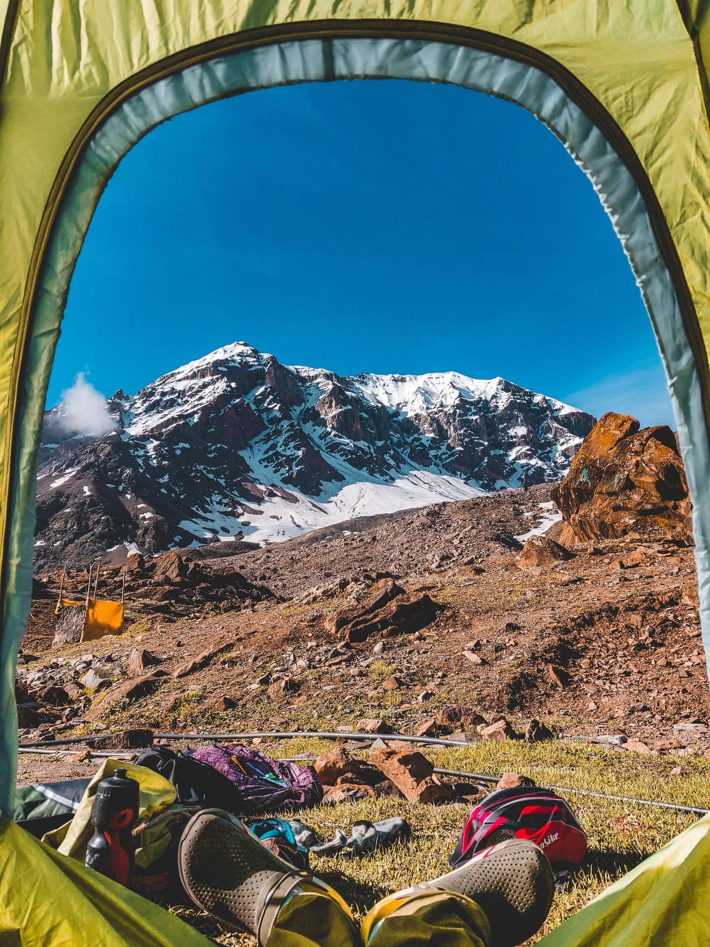 High altitude base camp